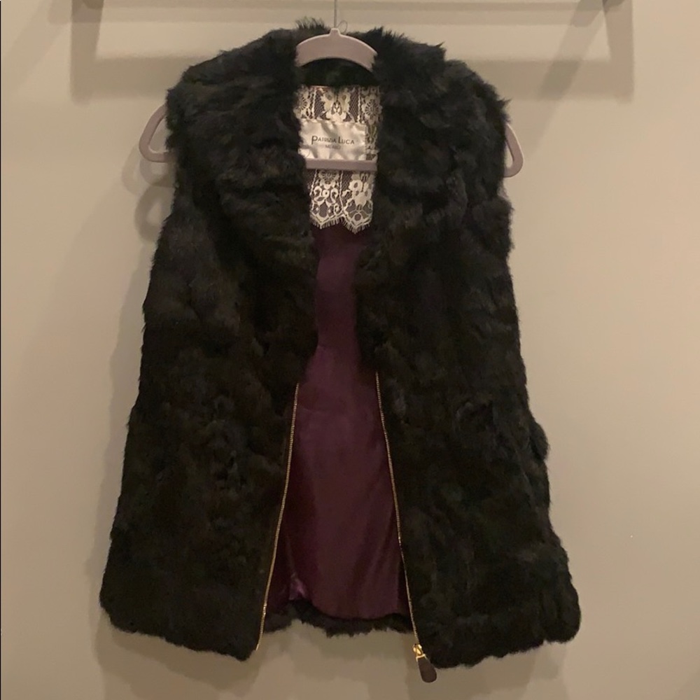 Rabbit fur vest